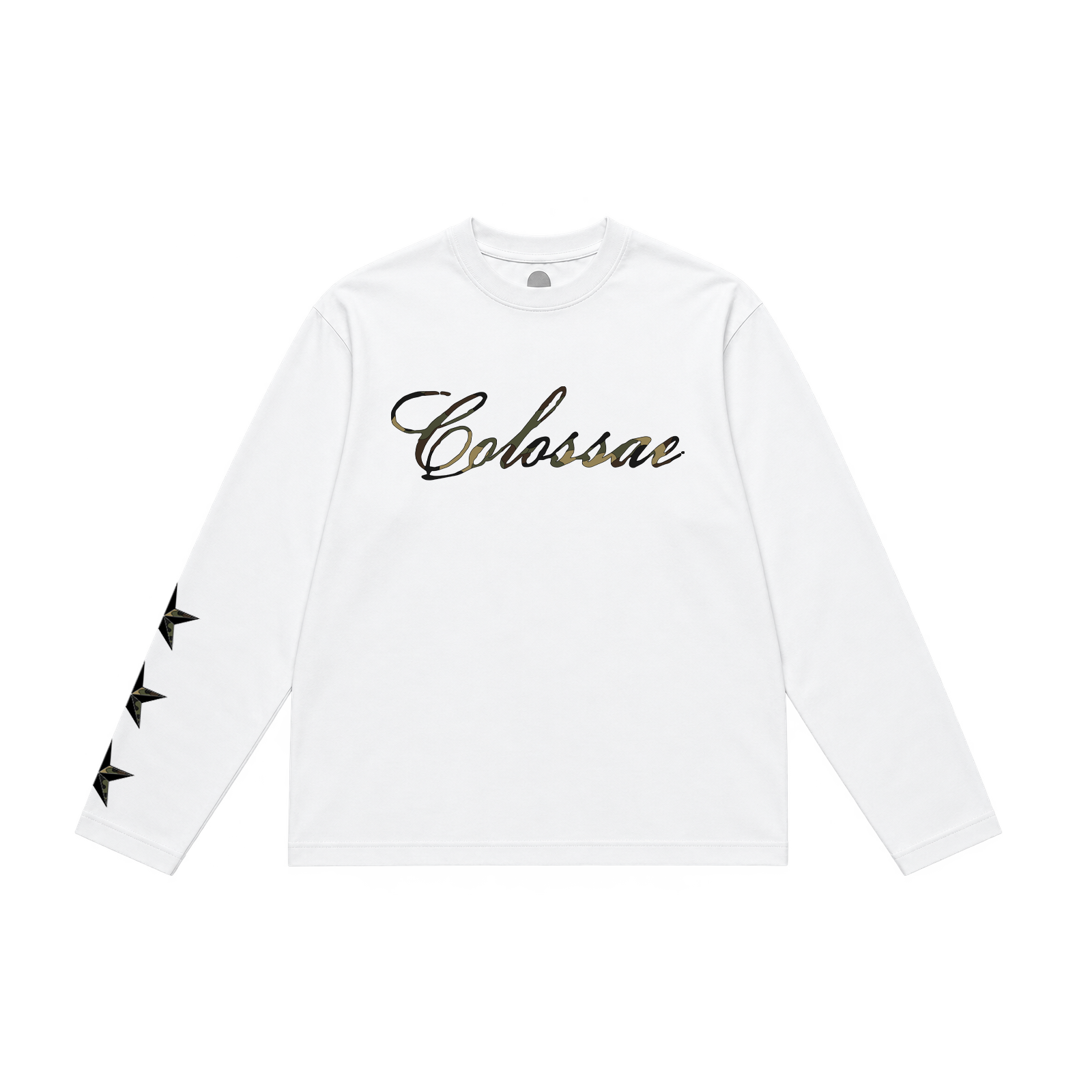 WHITE CAMO/STAR LONG SLEEVE